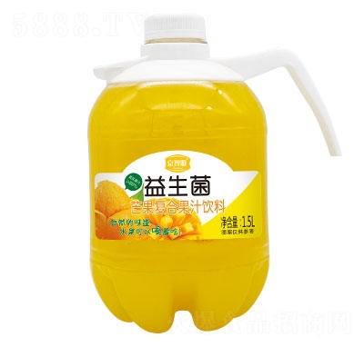 京智源益生菌芒果復(fù)合果汁飲料1.5L