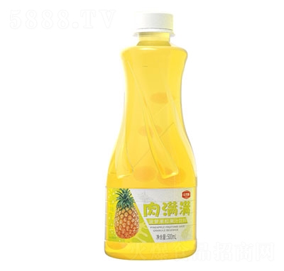 肉滿滿菠蘿果粒果汁飲料500ml
