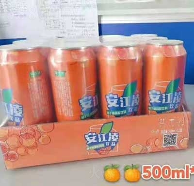 安江陵桔子味碳酸飲料500mlX12罐