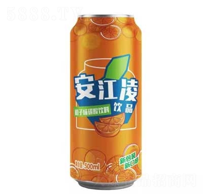 安江陵橙子味碳酸飲料500ml