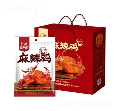 鄉(xiāng)盛麻辣雞禮盒500克x2只