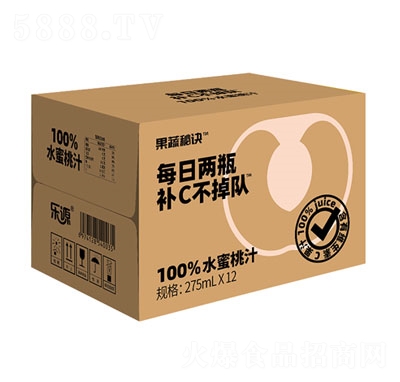果秘秘訣水蜜桃汁275mlX12