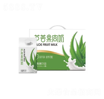 蘆薈果肉奶乳酸菌飲品