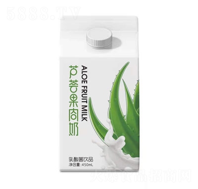 蘆薈果肉奶乳酸菌飲品450mL