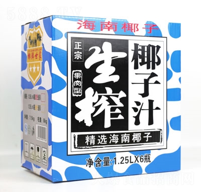 椰鮮世家生榨椰子汁1.25LX6瓶