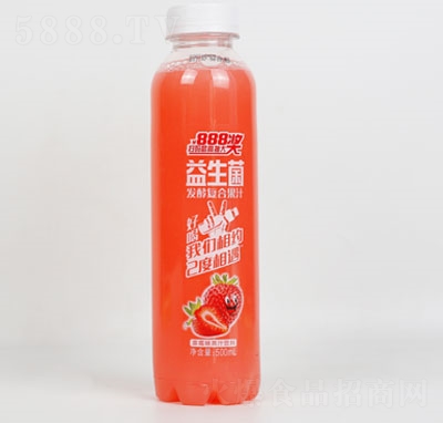 威明益生菌發(fā)酵草莓味果汁飲料500ml