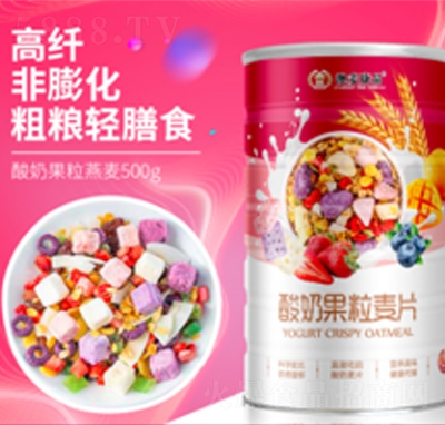 酸奶果粒麥片干吃