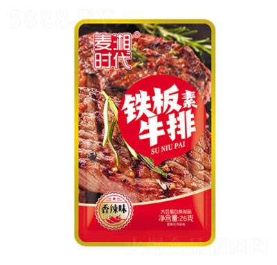 麥湘時代鐵板素牛排香辣味26g