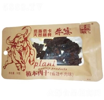 麥湘時代植本肉干香辣牛肉味30g