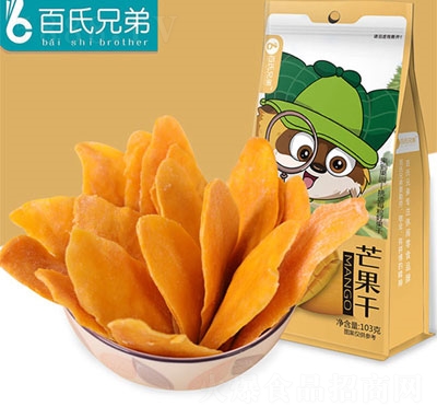 百氏兄弟芒果干103g