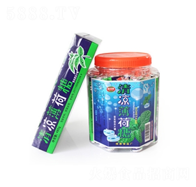 清涼薄荷糖無糖壓片糖果