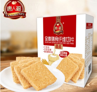 唐人福全麥膳食纖維切片糕點130g