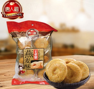 唐人福無糖燕麥酥180g糕點