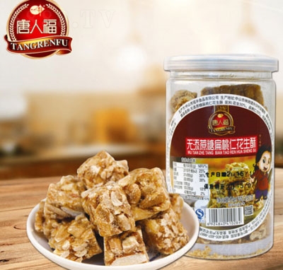唐人福無添蔗糖扁桃仁花生酥糕點160g