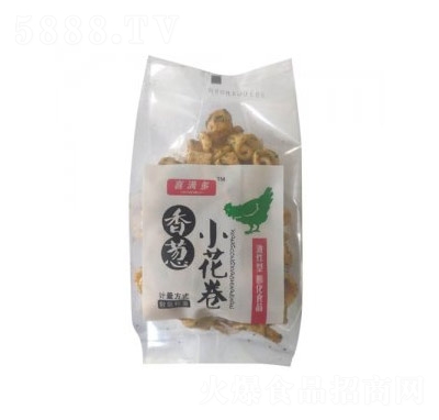 喜滿多香蔥雞肉卷膨化食品散裝稱重