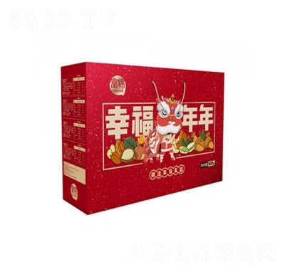 富錦幸福年年精選年貨堅(jiān)果禮盒618克