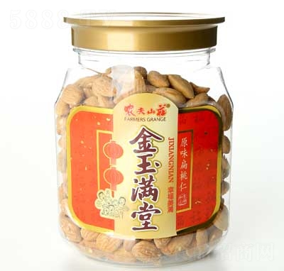 農(nóng)夫山莊金玉滿堂原味扁桃仁318克X12瓶