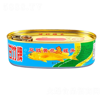 甘竹牌豆豉黃花魚(yú)罐頭魚(yú)罐頭食品招商184克