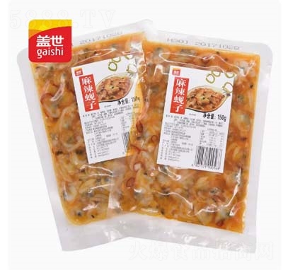 蓋世麻辣蜆子肉蛤蜊麻辣花蛤即食麻辣小海鮮韓式口味