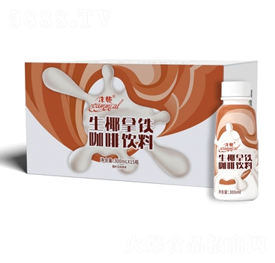 沐頓生椰拿鐵咖啡飲料300mlX15瓶招商代理