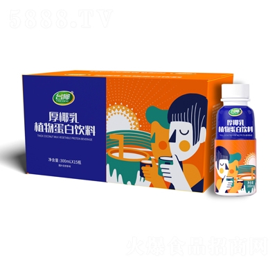 臺(tái)椰厚椰乳植物蛋白飲料300mlX15瓶招商代理