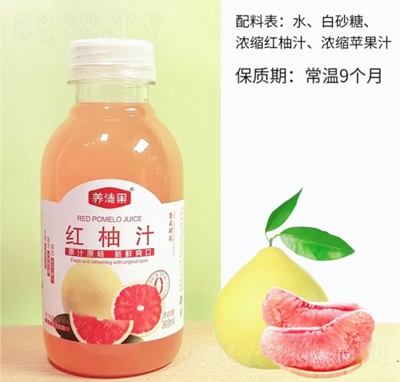 養(yǎng)清果紅柚汁368ml復(fù)合果汁飲料