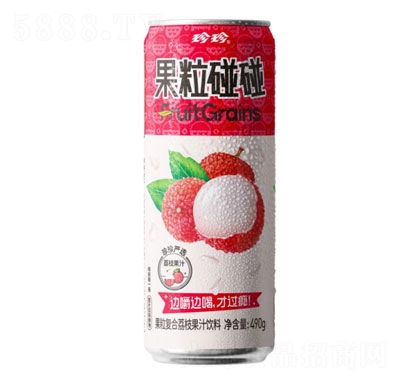 珍珍果粒復(fù)合荔枝果汁飲料490g
