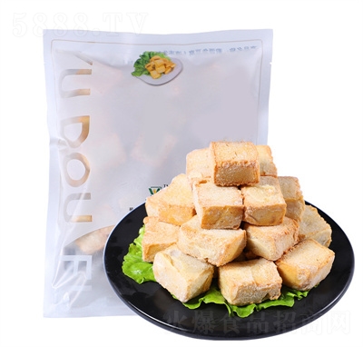 蔚源食品魚豆腐500g冷凍整袋火鍋燒烤食材特色小吃招商
