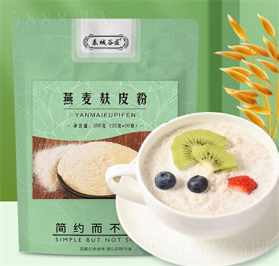 泰城谷匠燕麥麩皮飲膳食纖維代餐粉食用燕麥麩皮粉