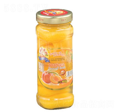 華旭黃桃罐頭460克
