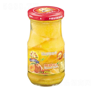 華旭黃桃罐頭256g