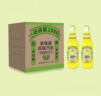 �_(d��)��Ȫ1980��ζ���L(f��ng)ζ��ˮ�P��ζ��֭��ˮ500mlX12ƿ