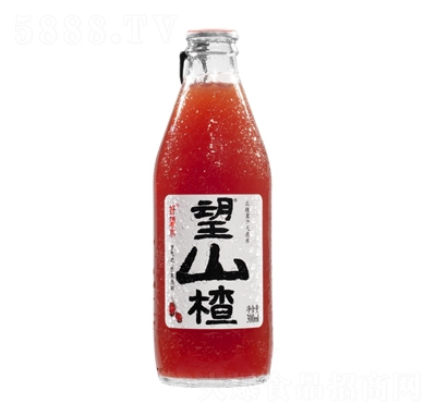 好望水望山楂山楂氣泡果汁玻璃裝330ml飲料汽水