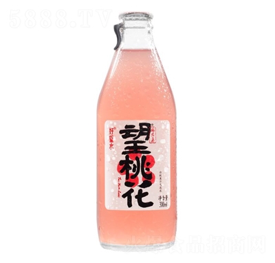 好望水望桃花蜜桃氣泡果汁300ml飲料汽水