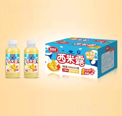 百星樂(lè)西米露芒果味楊枝甘露飲品410mlX15瓶?jī)?nèi)含果粒