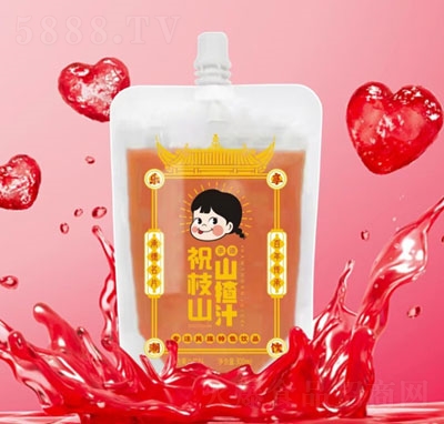 祝枝山山楂汁果汁飲料袋裝果汁