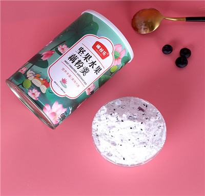 稀谷樂藕粉堅果水果藕粉羹速溶蓮藕粉可配營養(yǎng)早餐沖飲品代餐600克