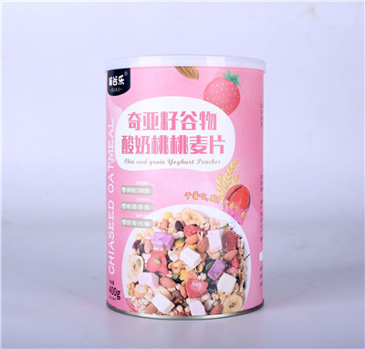 稀谷樂奇亞籽谷物酸奶桃桃麥片干吃烘焙即食代餐麥片400g招商