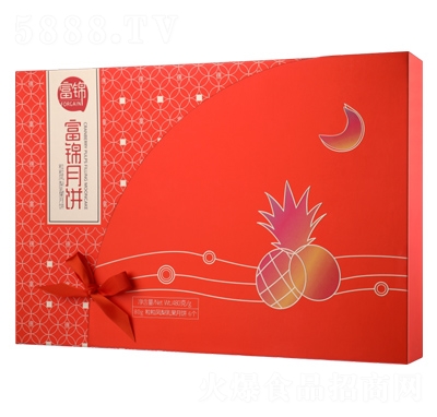 富錦粒粒鳳梨乳果月餅H款餅干糕點節(jié)慶禮品休閑食品代理