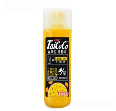 TaiCoCo百香果復(fù)合果汁飲料芒果味380ml招商代理