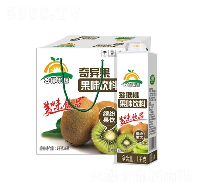 臺(tái)椰獼猴桃果味飲料1千克X6瓶方盒裝