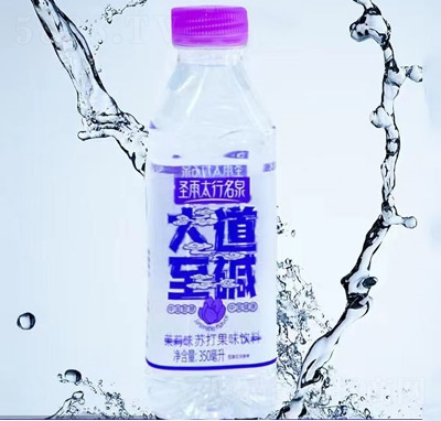 圣雨太行名泉大道至堿蘇打果味飲料蘇打水茉莉味350ml