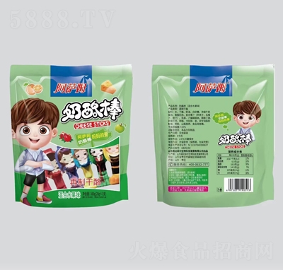 阿薩姆奶酪棒混合水果味再制干酪100克兒童休閑零食招商代理