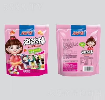 阿薩姆奶酪棒草莓味再制干酪100克兒童休閑零食招商代理