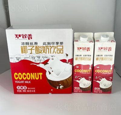 知谷香椰子酸奶飲品發(fā)酵酸奶960gX6瓶