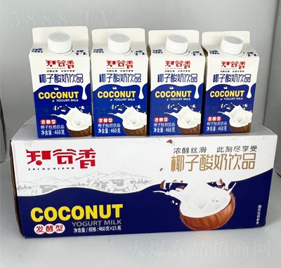 知谷香椰子酸奶飲品發(fā)酵酸奶460gX15瓶