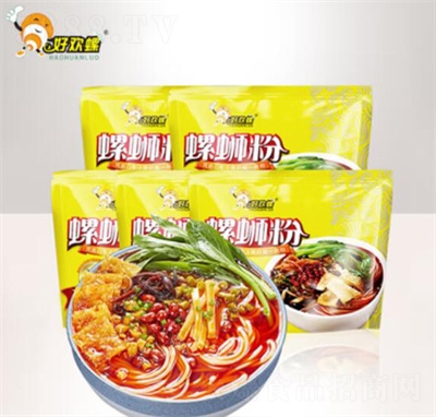 好歡螺螺螄粉方便米粉速食酸辣螺獅粉400g5袋廣西柳州特產(chǎn)