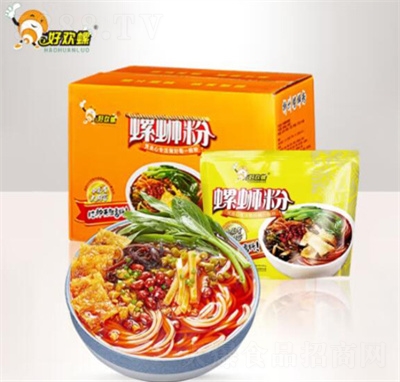 好歡螺螺螄粉方便米粉速食酸辣螺獅粉400g10袋廣西特產(chǎn)