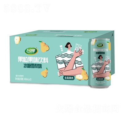 臺(tái)椰果粒果味飲料冰糖雪梨味490mlX15瓶箱裝