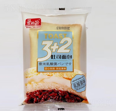 愛的路3+2吐司面包乳酸菌味80克